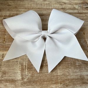 Plain White Cheer Bow